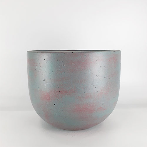 Vietnamese natural painted pottery cement plant pot from rosie manufacturer supplier of concrete planter (grc)