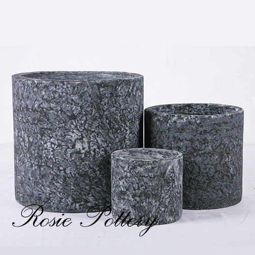 Vietnamese natural painted pottery cement plant pot from rosie manufacturer supplier of concrete planter (grc)